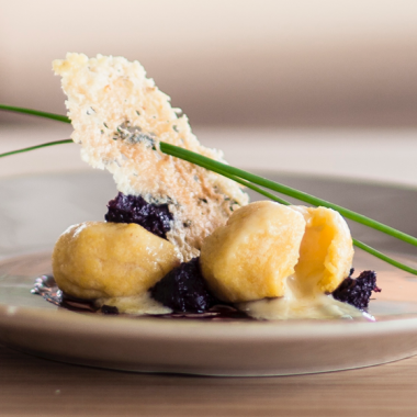 Bildmotiv für Gnocchi CAMBOZOLA polenta à la confiture de radicchio