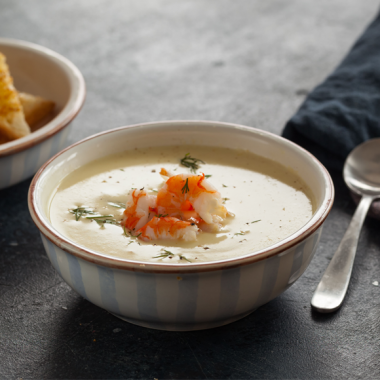 Bildmotiv für CAMBOZOLA soppa med räkor