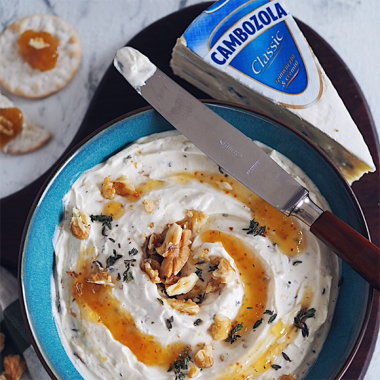 Bildmotiv für Cambozola valnötsdipp