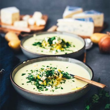 Bildmotiv für Kartoffel-Lauch-Suppe mit CAMBOZOLA